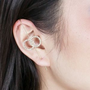 ✨ 2/$18 Silver Tone Rhinestone Earcuff